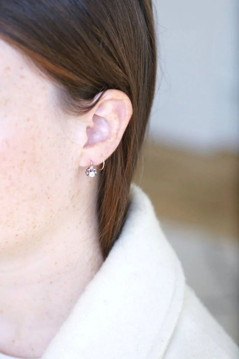 0.50 Ct diamond sleeper earrings - Image 4