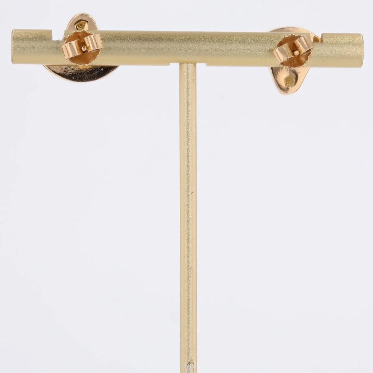 Earrings Egyptian in yellow gold and enamel - Image 9