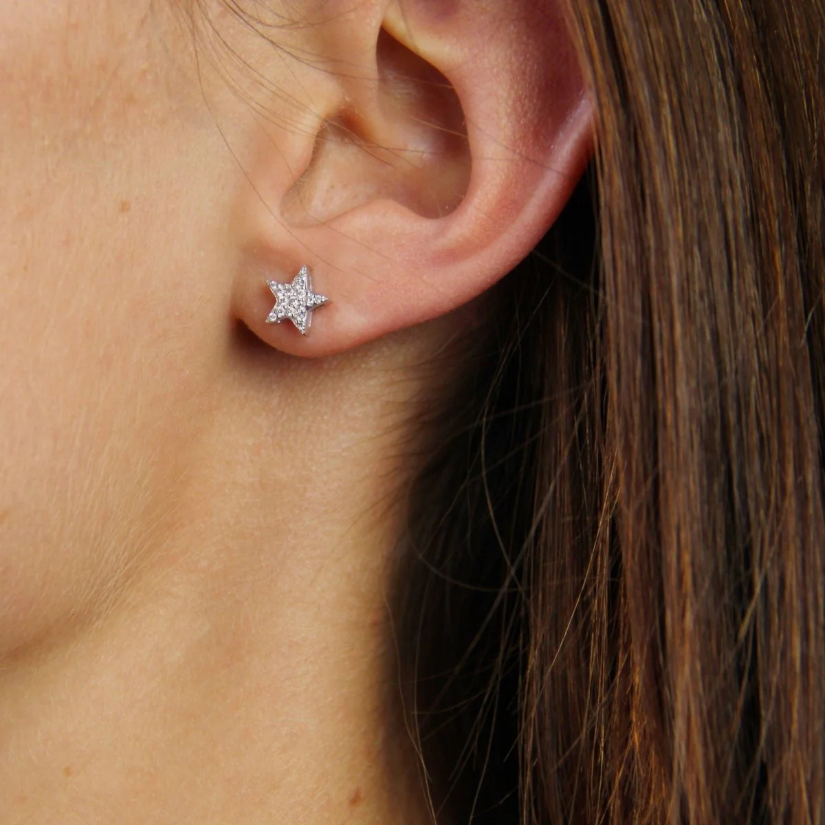 Earrings Fleas in white gold and diamonds - Image 2