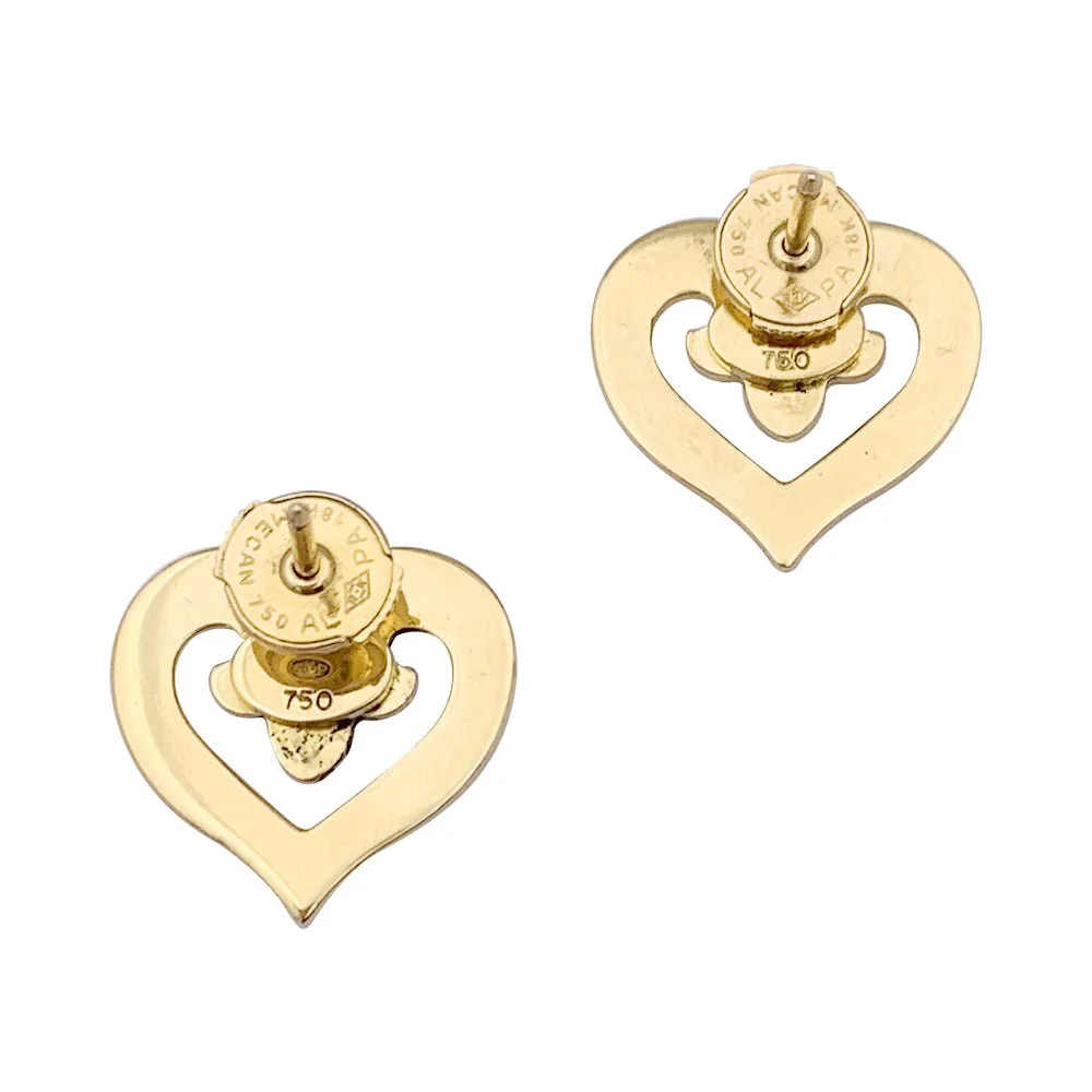 OJ PERRIN “Coeur Légende” earrings in yellow gold. - Image 3