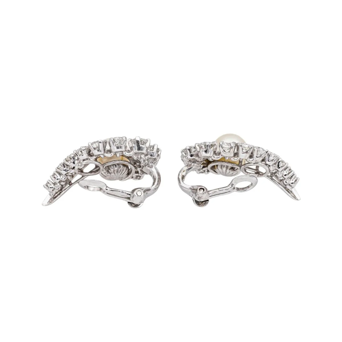 Earrings White gold Pearl - Image 5