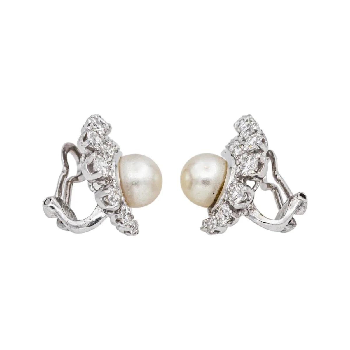 Earrings White gold Pearl - Image 6