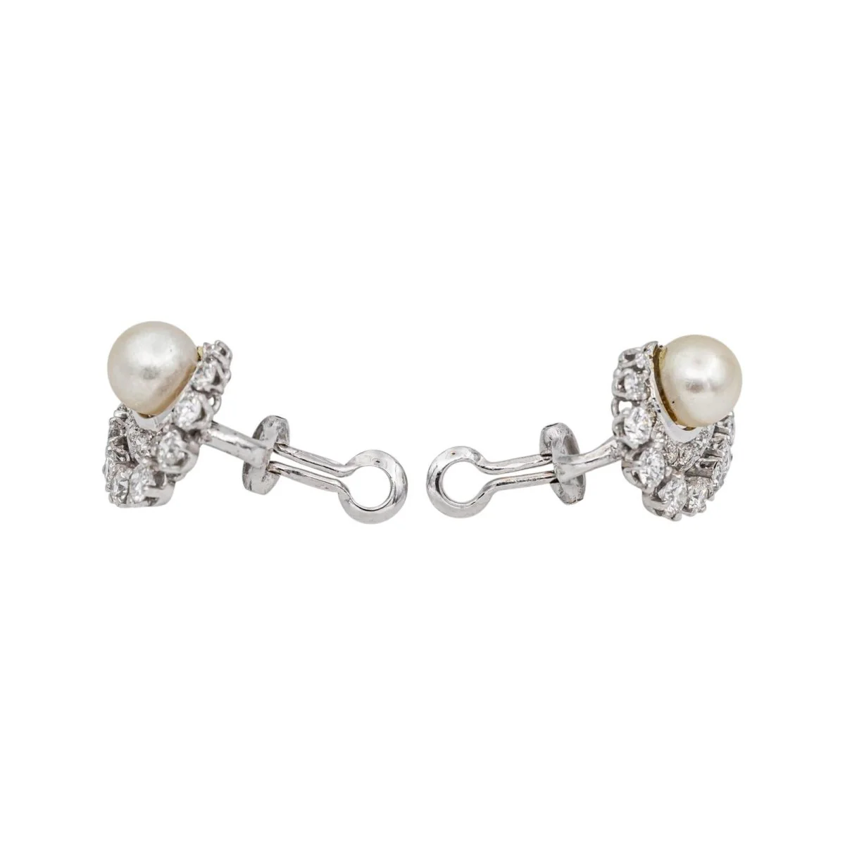 Earrings White gold Pearl - Image 7