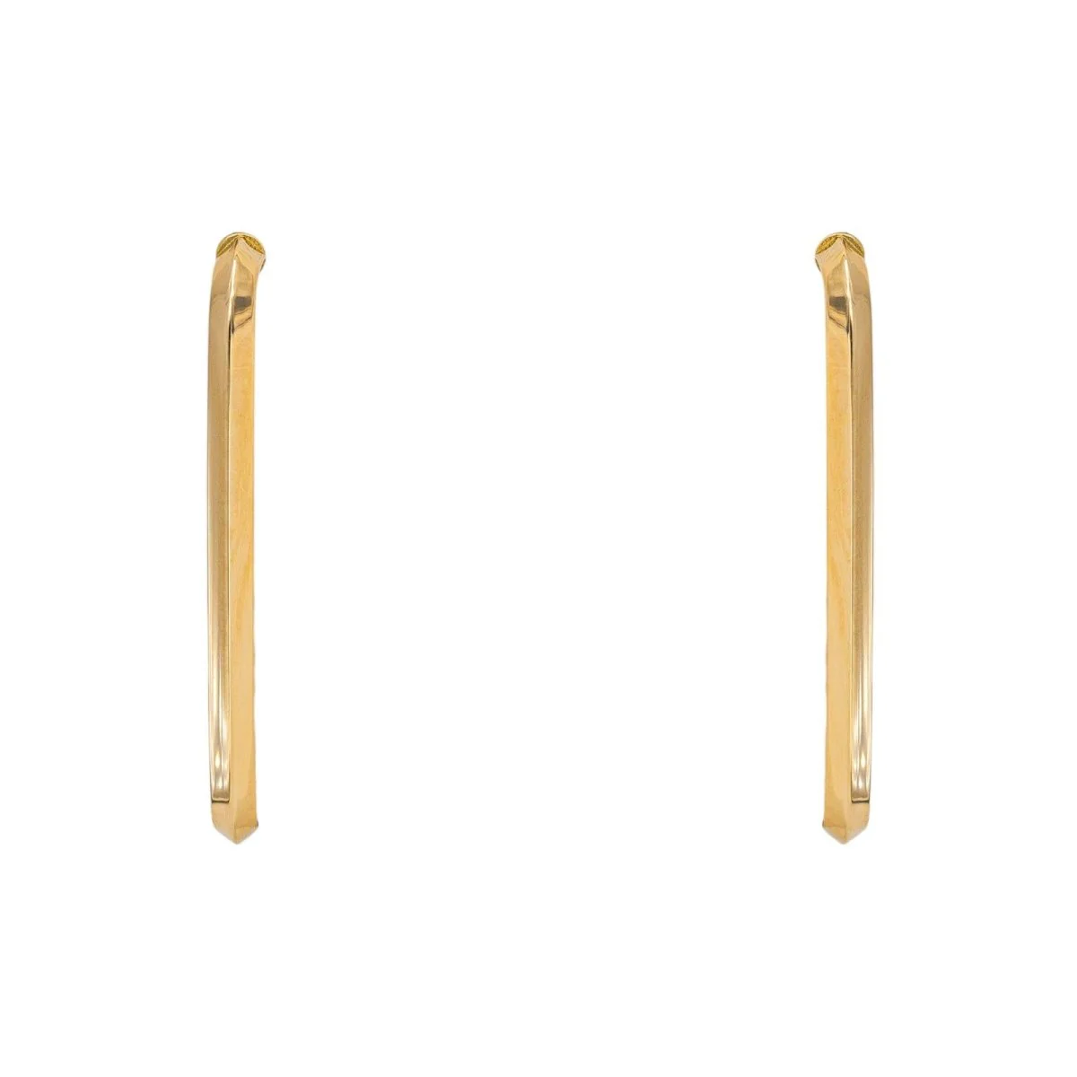 Yellow gold earrings