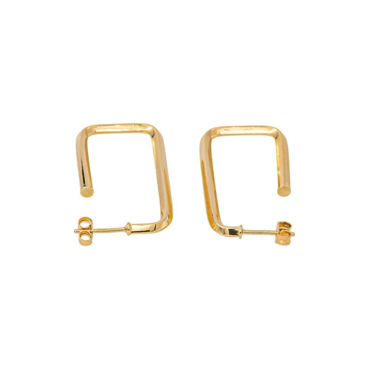 Yellow gold earrings - Image 6