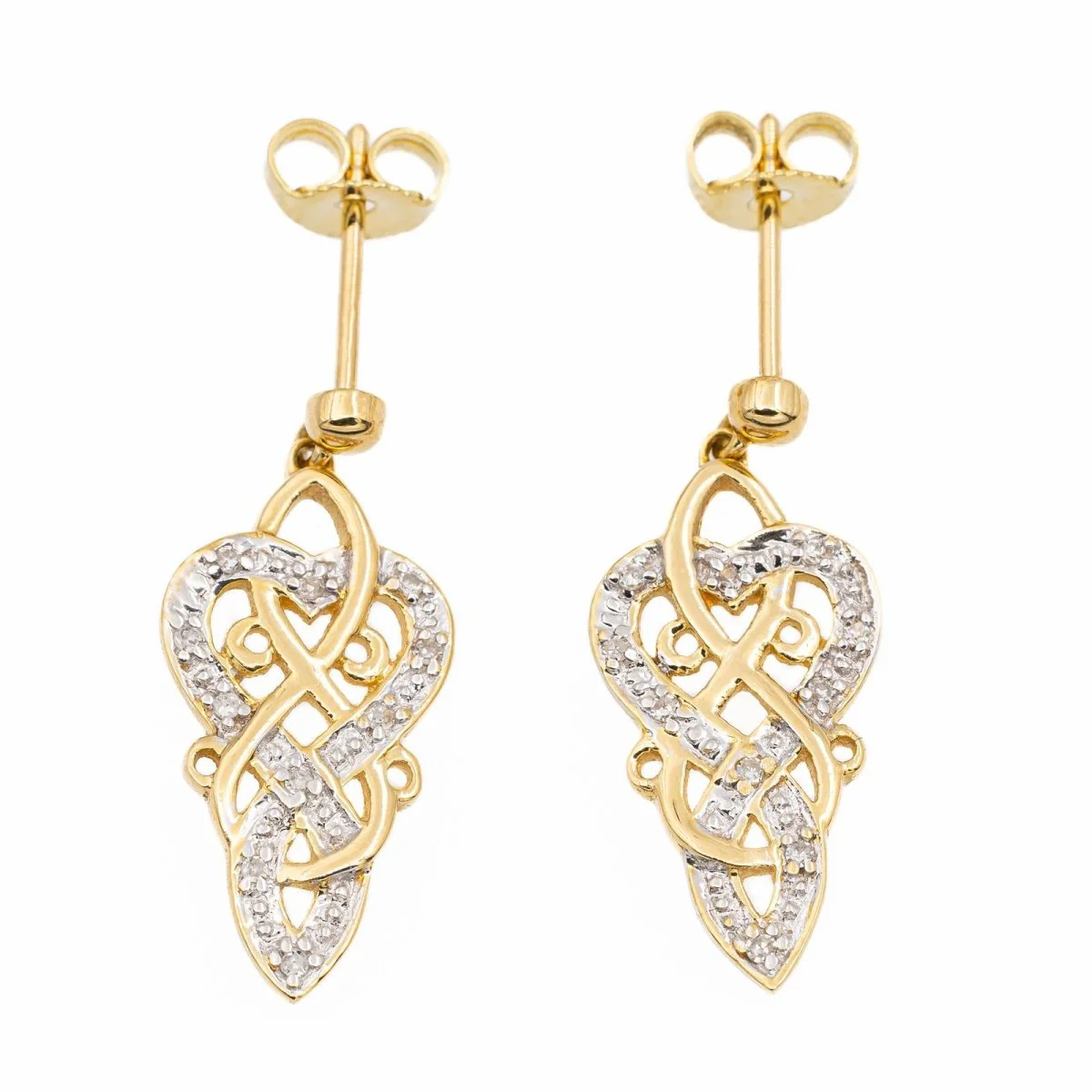 Yellow gold Diamond earrings