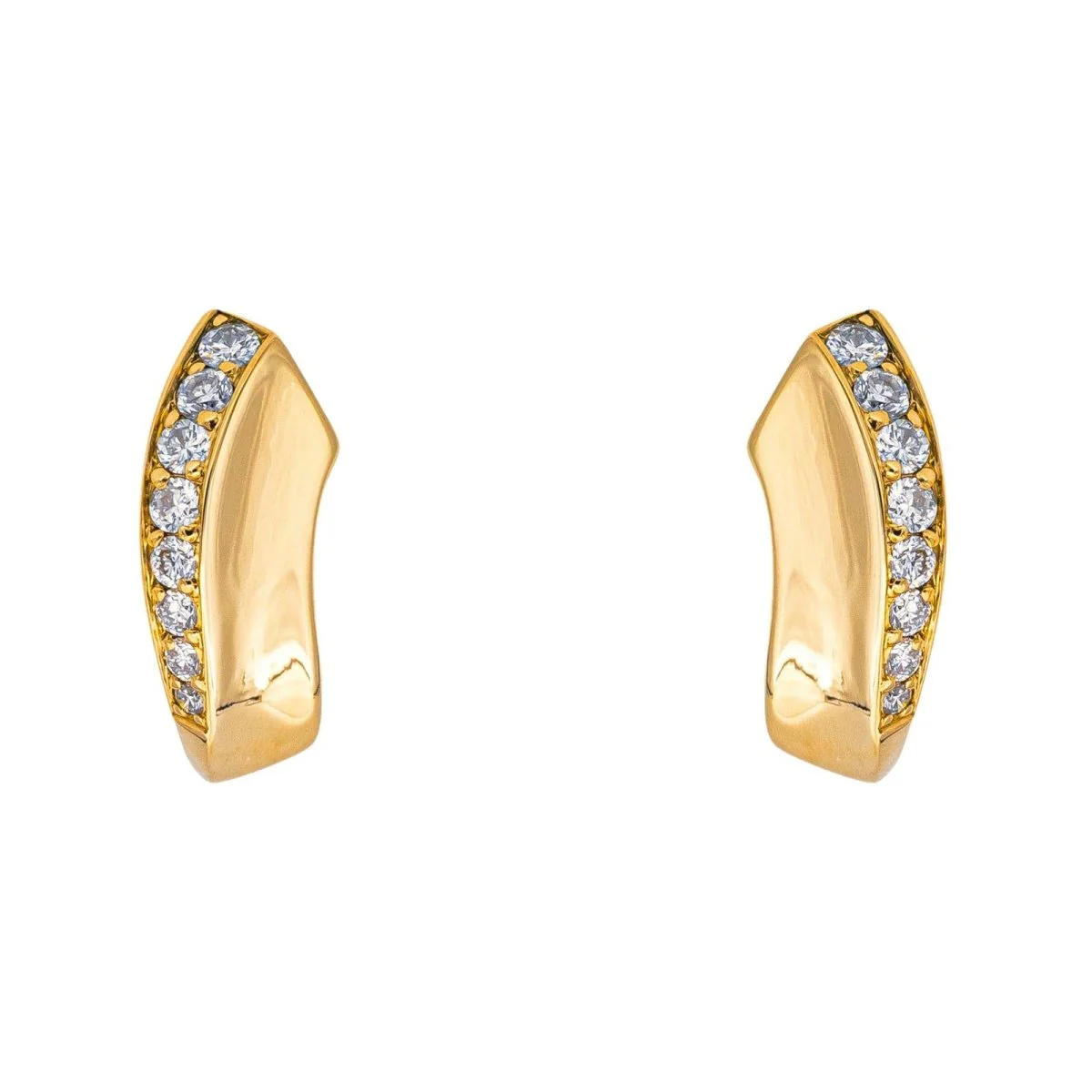 Earrings Yellow gold diamond