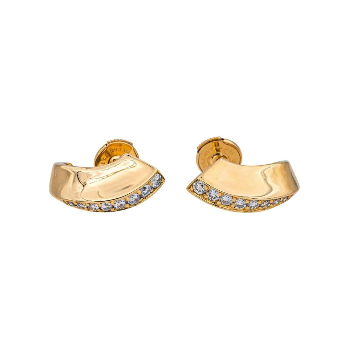 Earrings Yellow gold diamond - Image 3