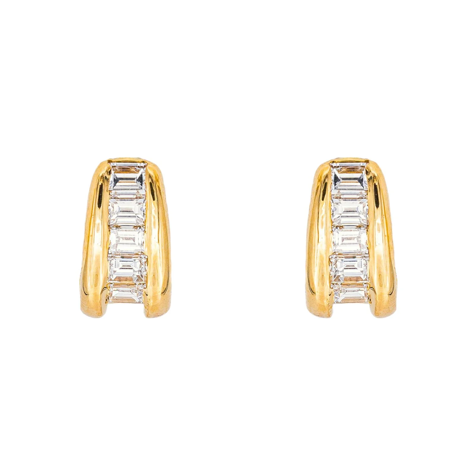 Earrings Yellow gold Diamond
