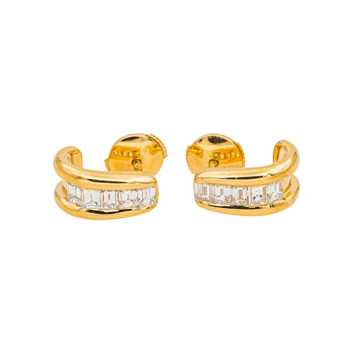 Earrings Yellow gold Diamond - Image 10