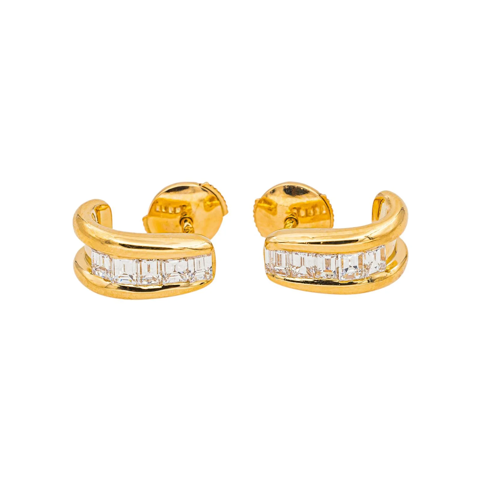 Earrings Yellow gold Diamond - Image 3