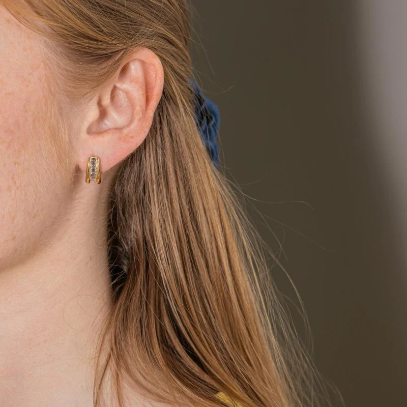 Earrings Yellow gold Diamond - Image 9