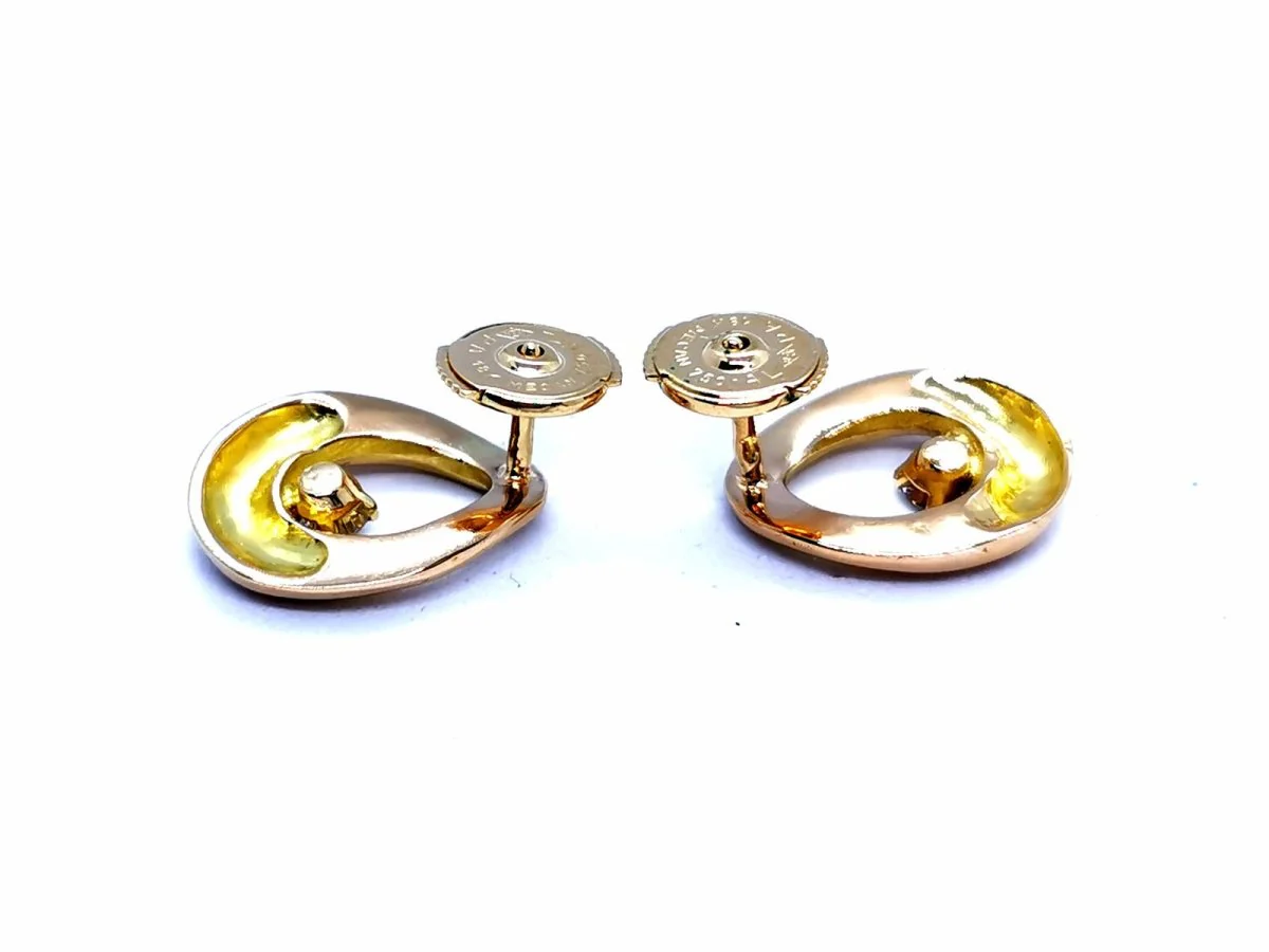 Alpa earrings in Yellow gold and Diamonds - Image 5
