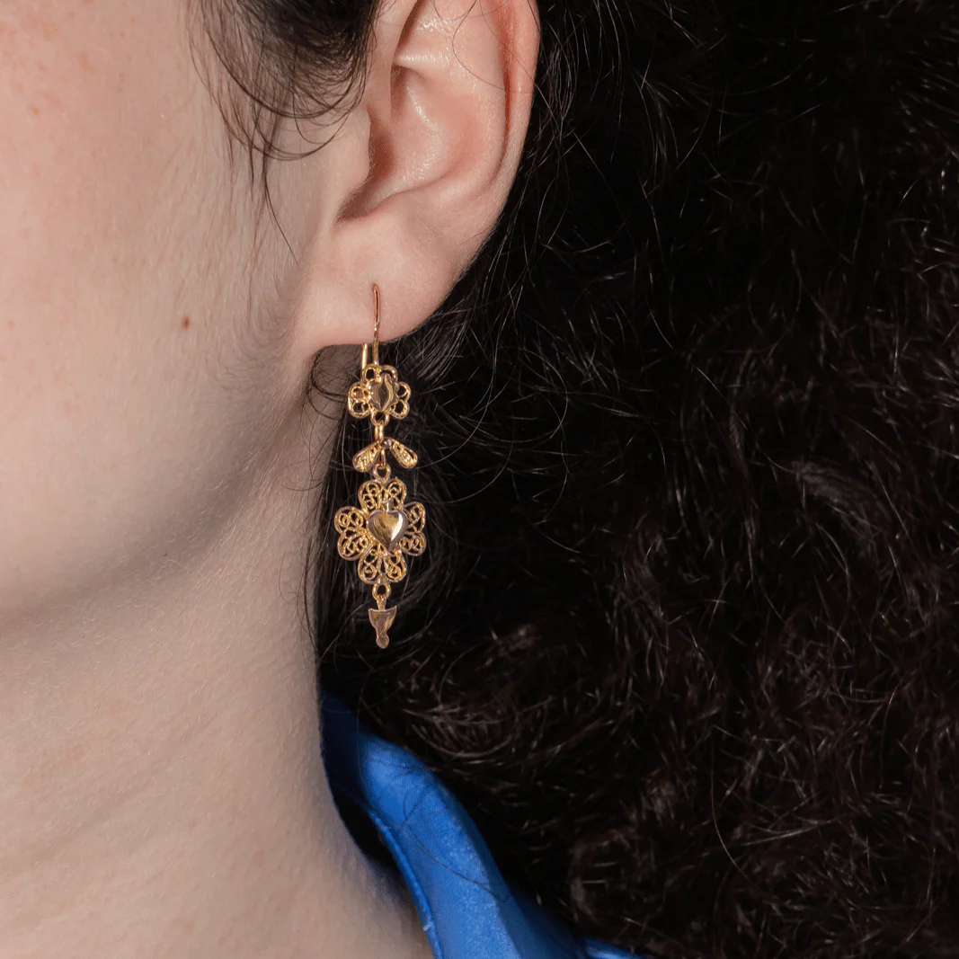Earrings Clips in rose gold - Image 2