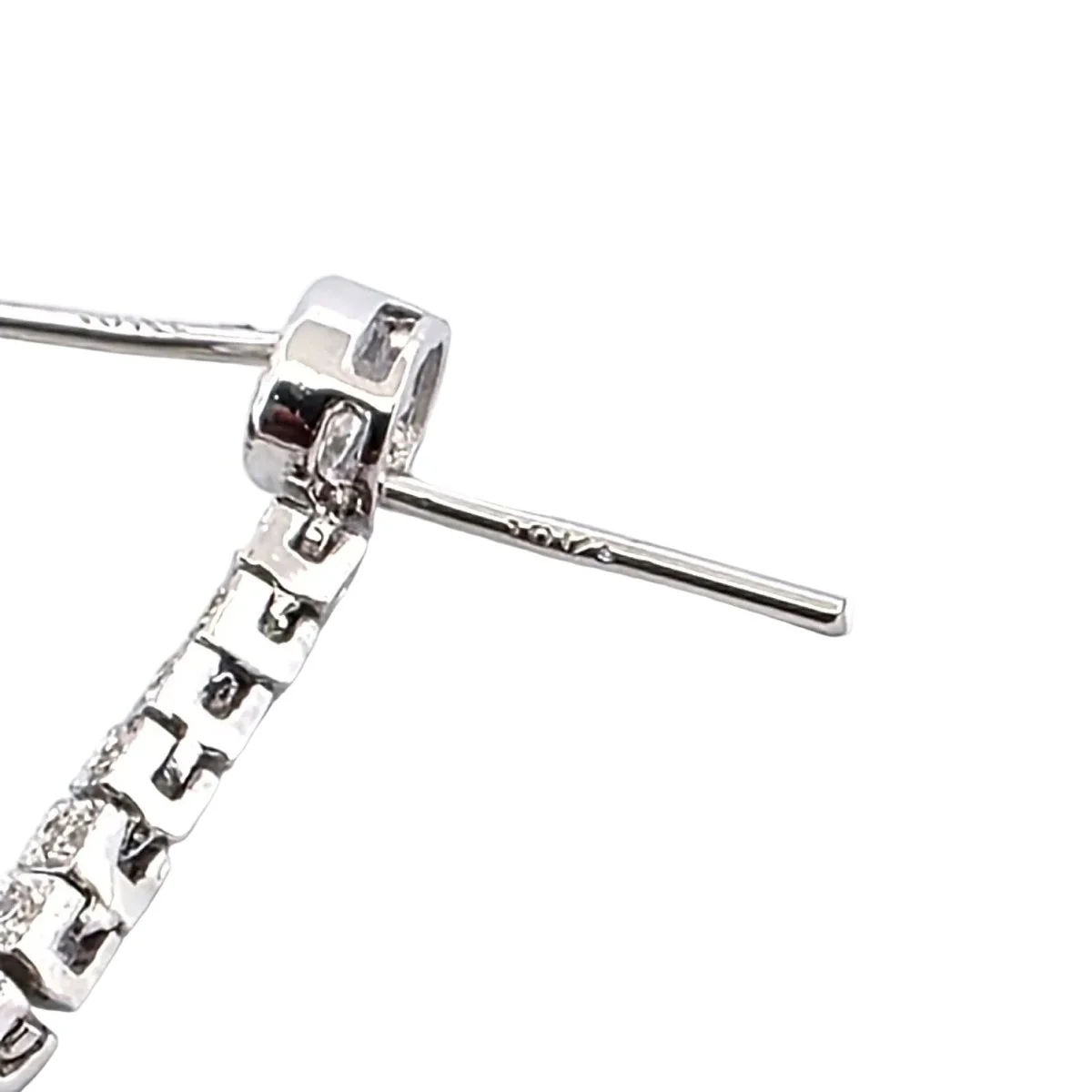 Earrings Pendants in white gold, onyx and diamonds - Image 5
