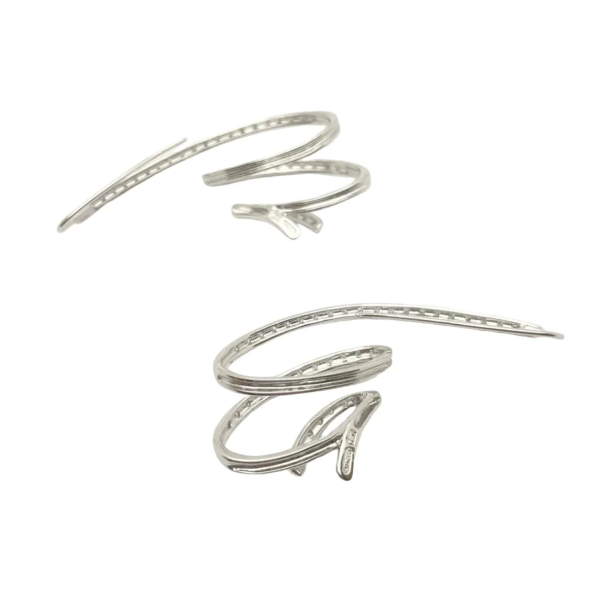 HUTTON NEW YORK drop earrings in white gold and diamonds - Image 5