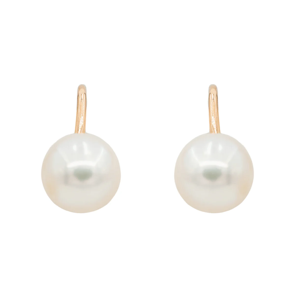 Rose Gold Pearl Earrings