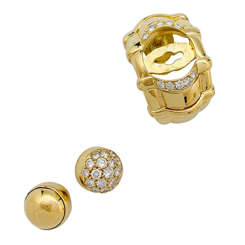 PIAGET “Tanagra” earrings in yellow gold and diamonds - Image 7