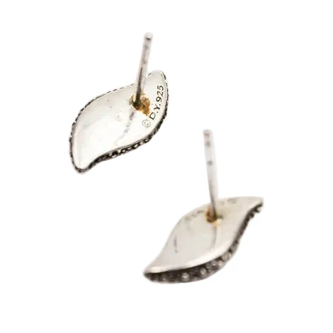 DAVID YURMAN Stud Earrings in Silver, Sapphires, and Diamonds - Image 4