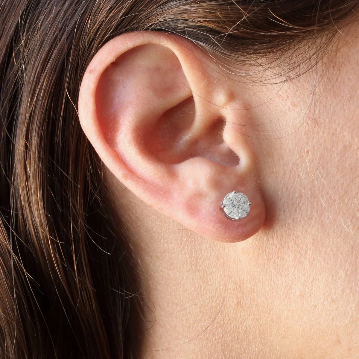 Earrings Fleas in white gold and diamonds - Image 2