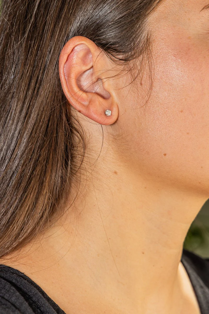 Puces Earrings White gold Diamond - Image 2