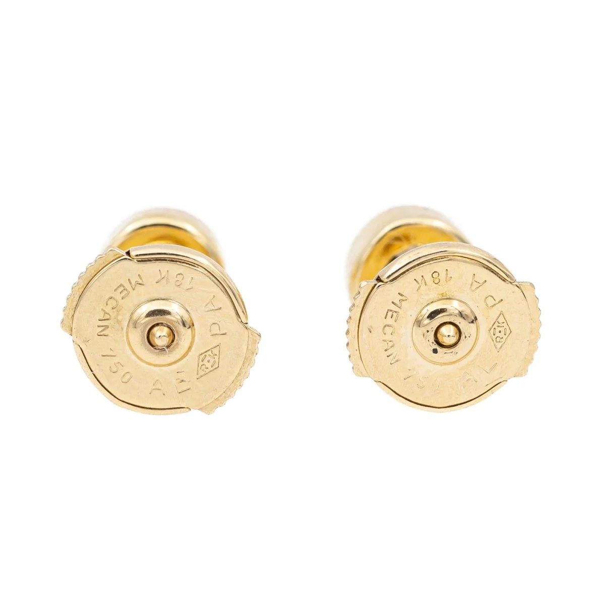 Puces Earrings Yellow Gold Diamond - Image 6