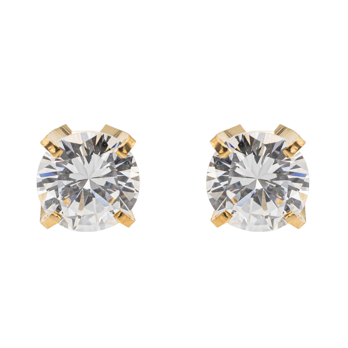 Puces Earrings Yellow Gold Diamond