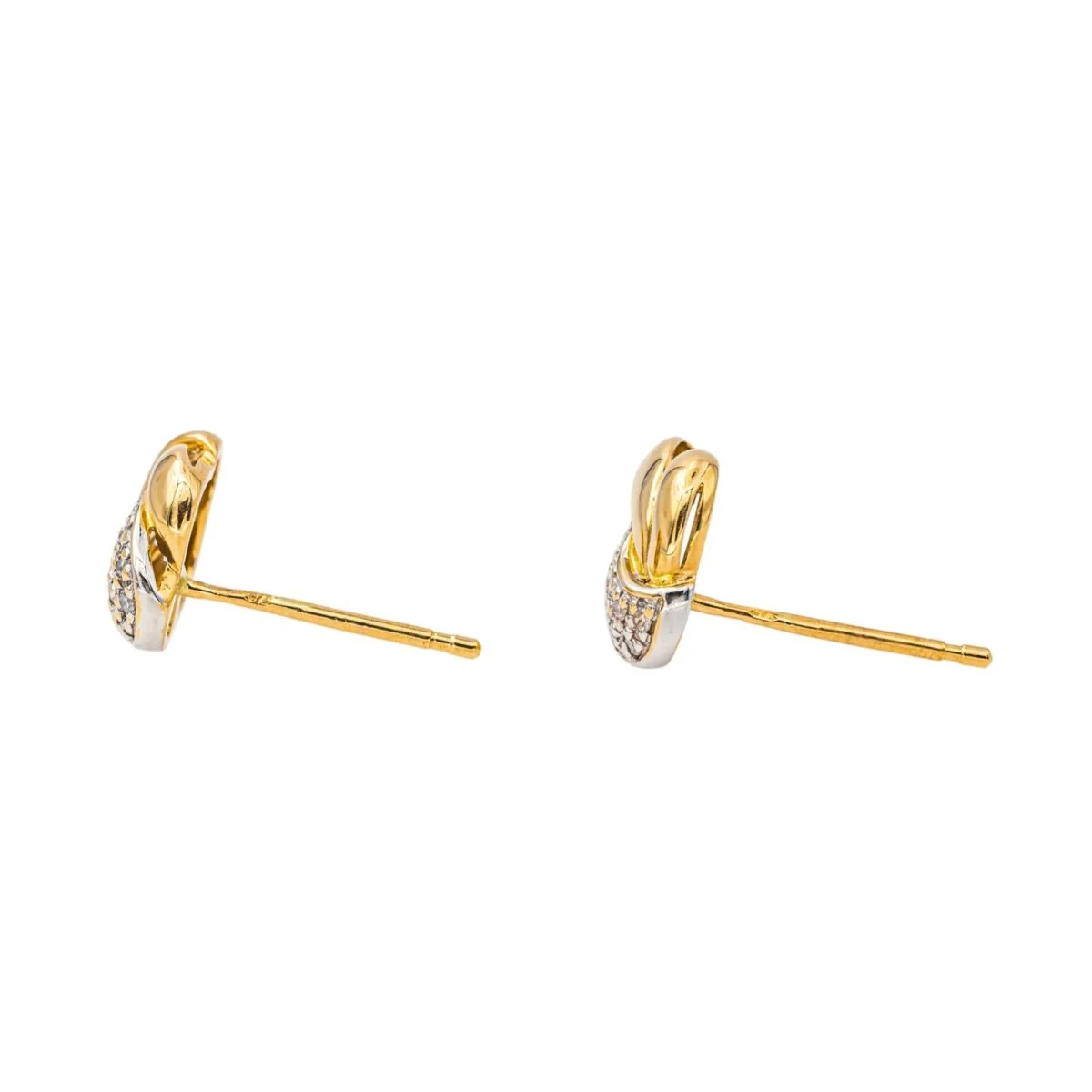 Earrings Fleas in yellow gold and diamonds - Image 7