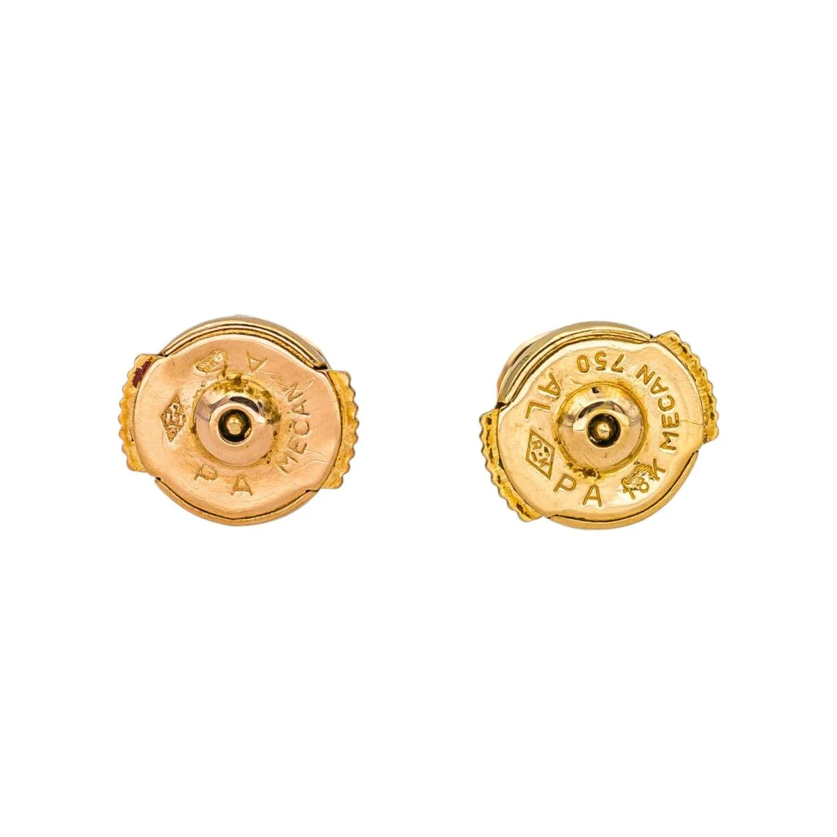 Puces earrings in yellow gold and diamonds - Image 6
