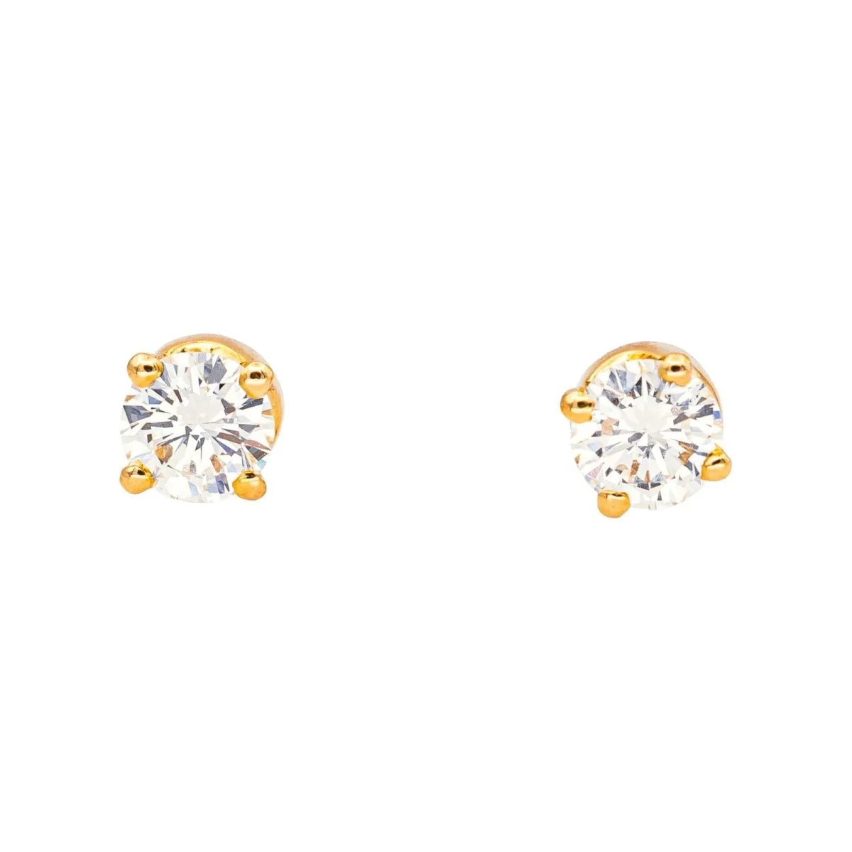 Puces earrings in yellow gold and diamonds - Image 7