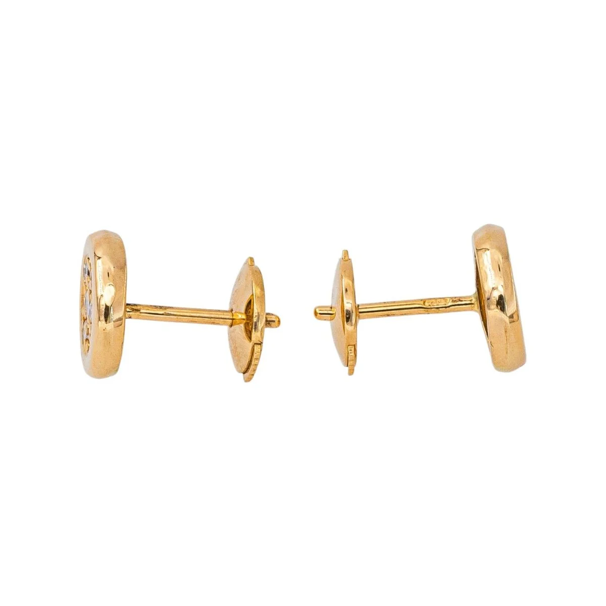 Earrings Stud Earrings Yellow gold Diamond - Image 4