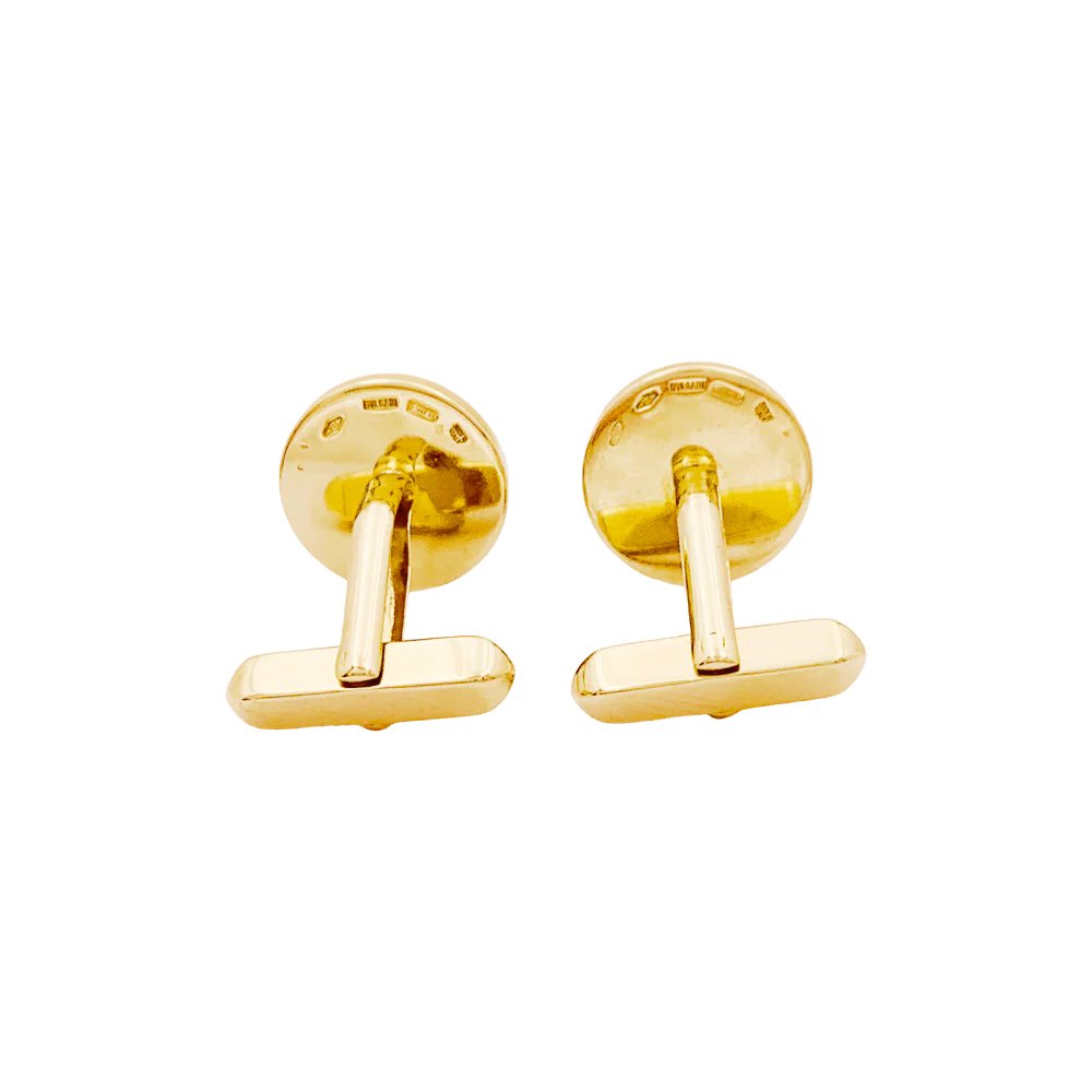 Cufflinks BULGARI "Bulgari Bulgari" in yellow gold and onyx - Image 4