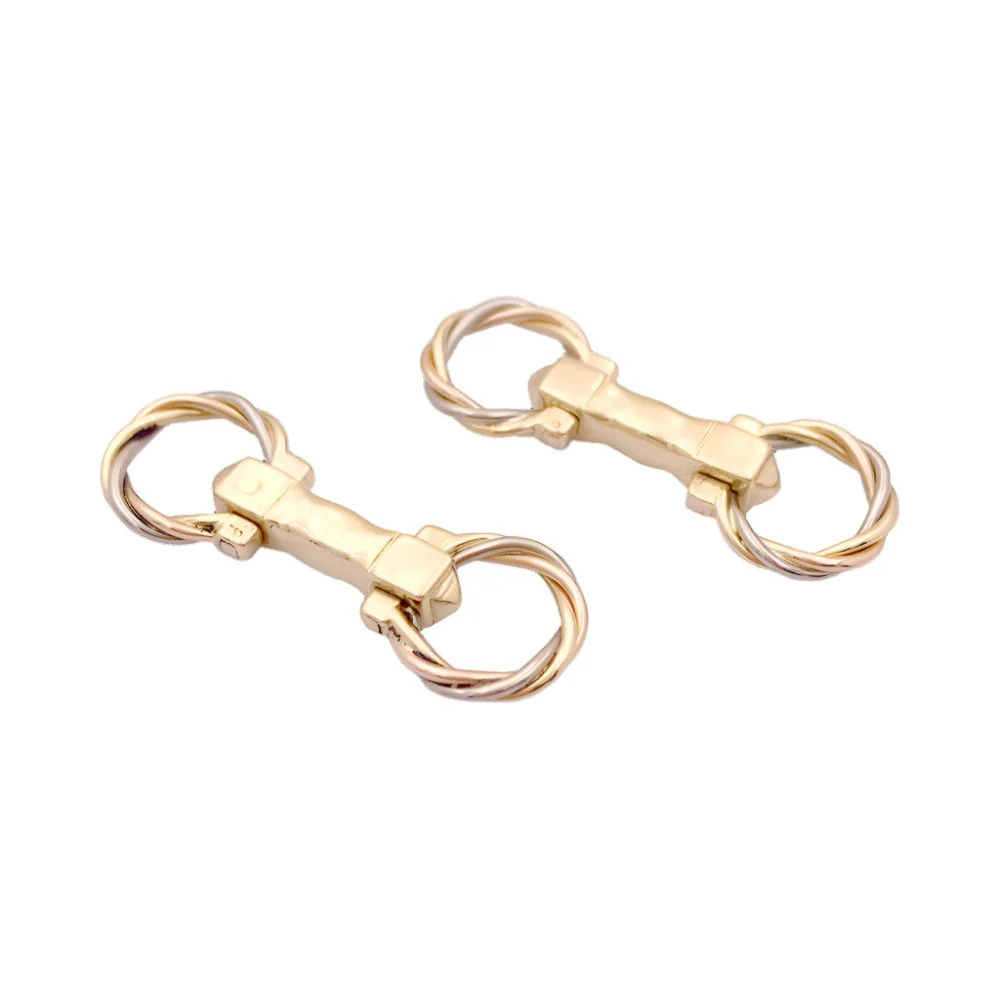CARTIER "Trinity" three gold cufflinks
