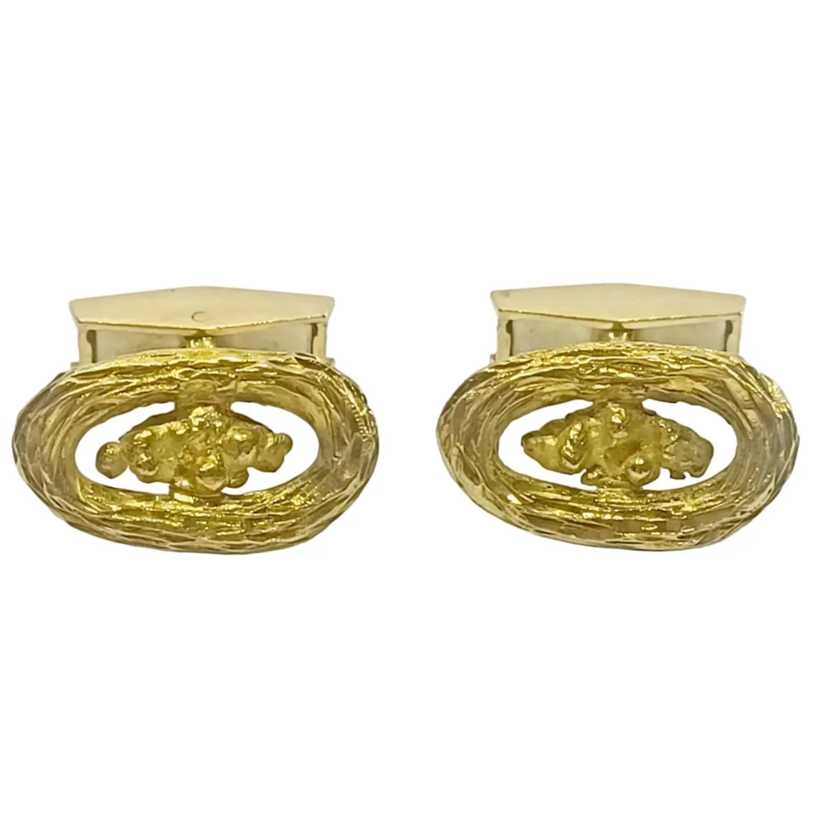Cufflinks in yellow gold - Image 3
