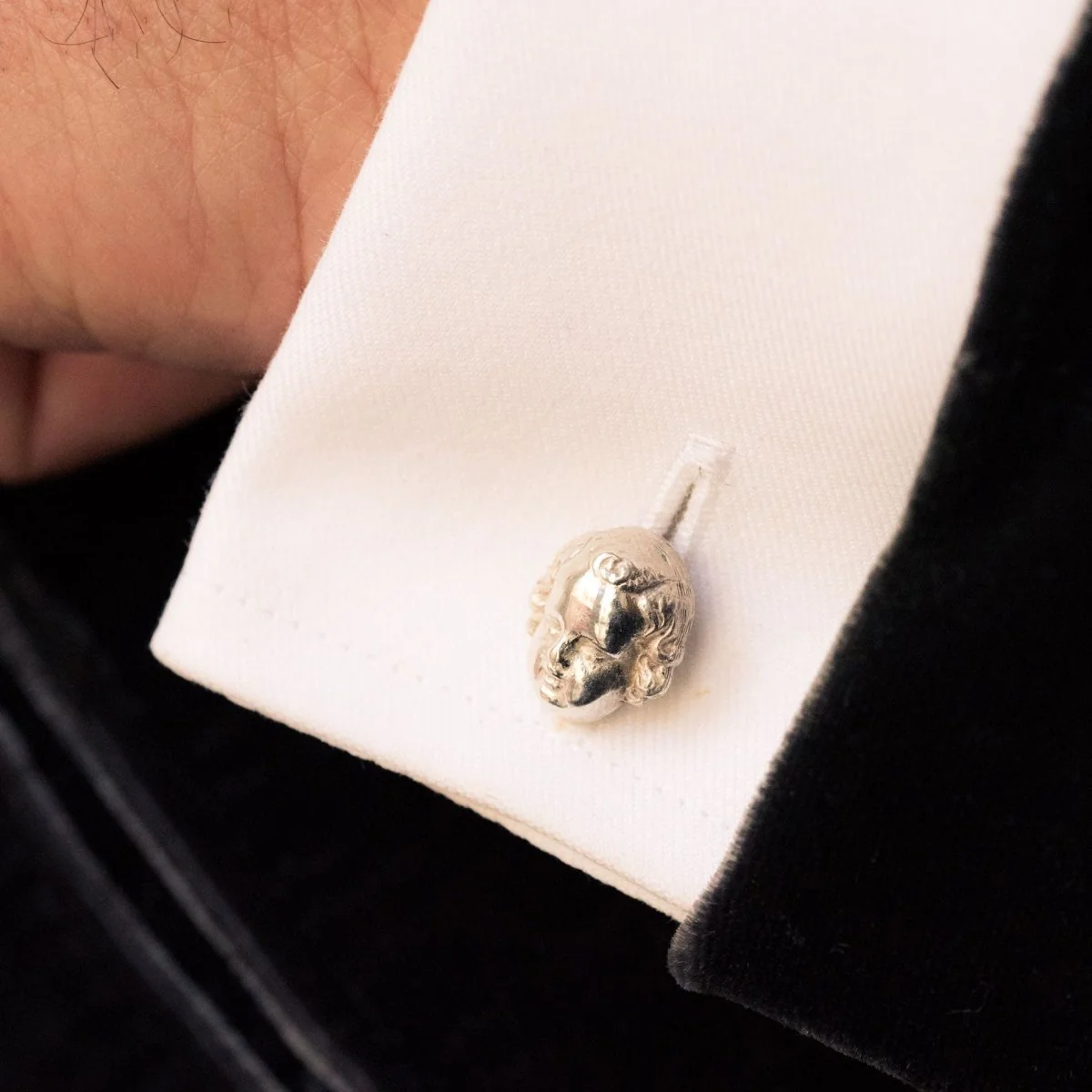 Cufflinks in silver - Image 2