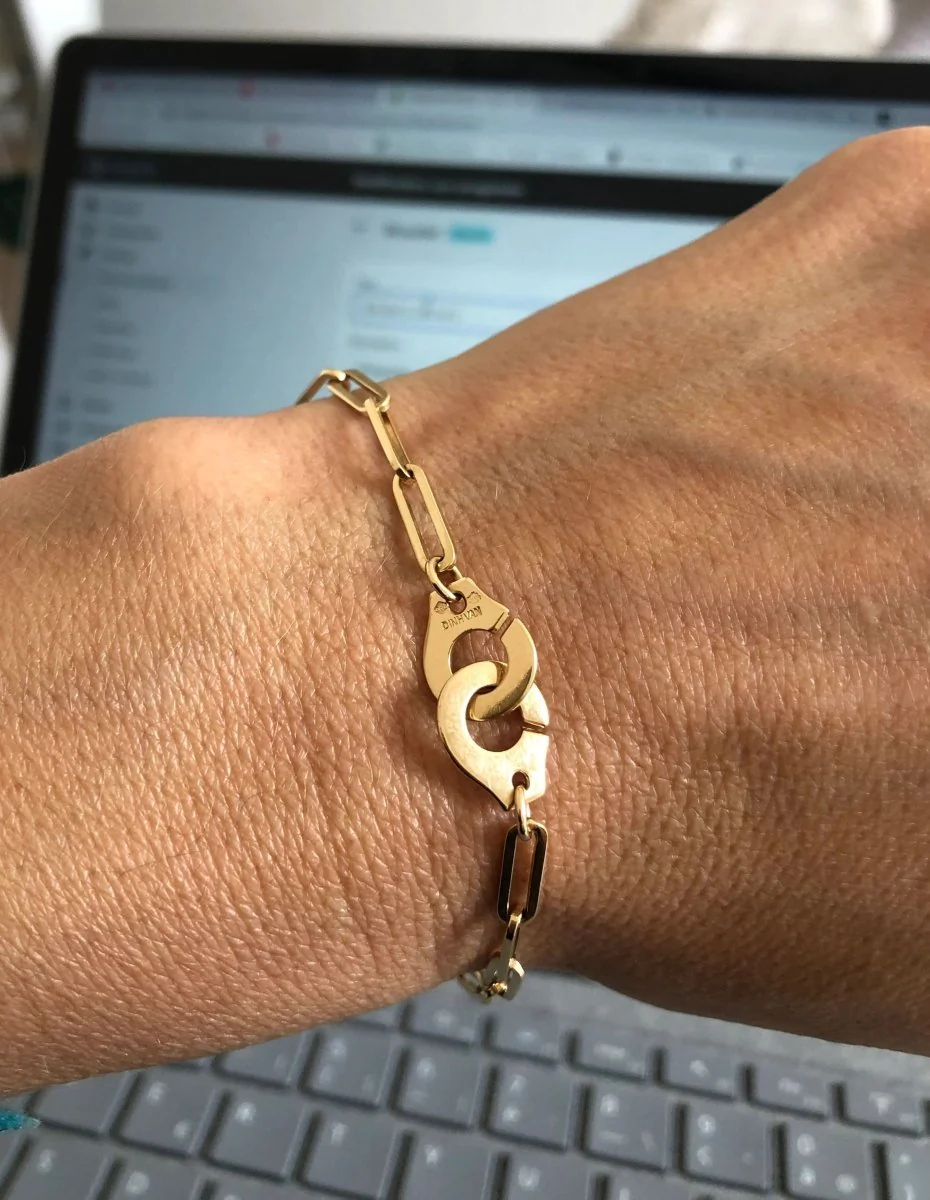 Pink gold bracelet from Dinh Van model R15 - Image 5