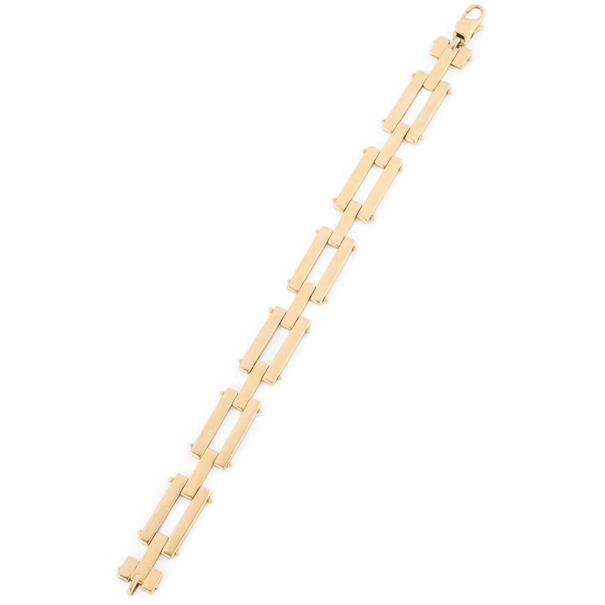 Yellow gold link bracelet - Image 3