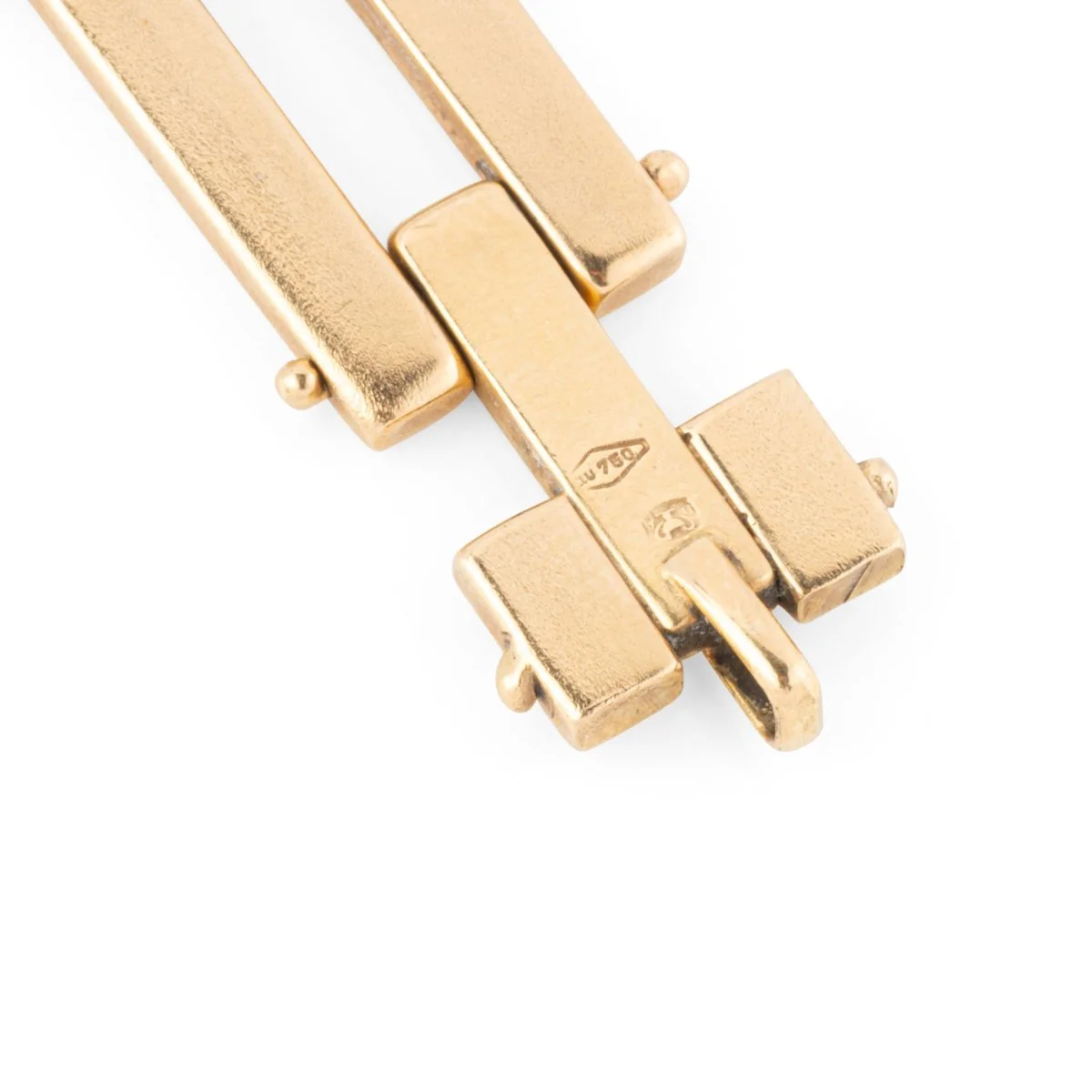 Yellow gold link bracelet - Image 4
