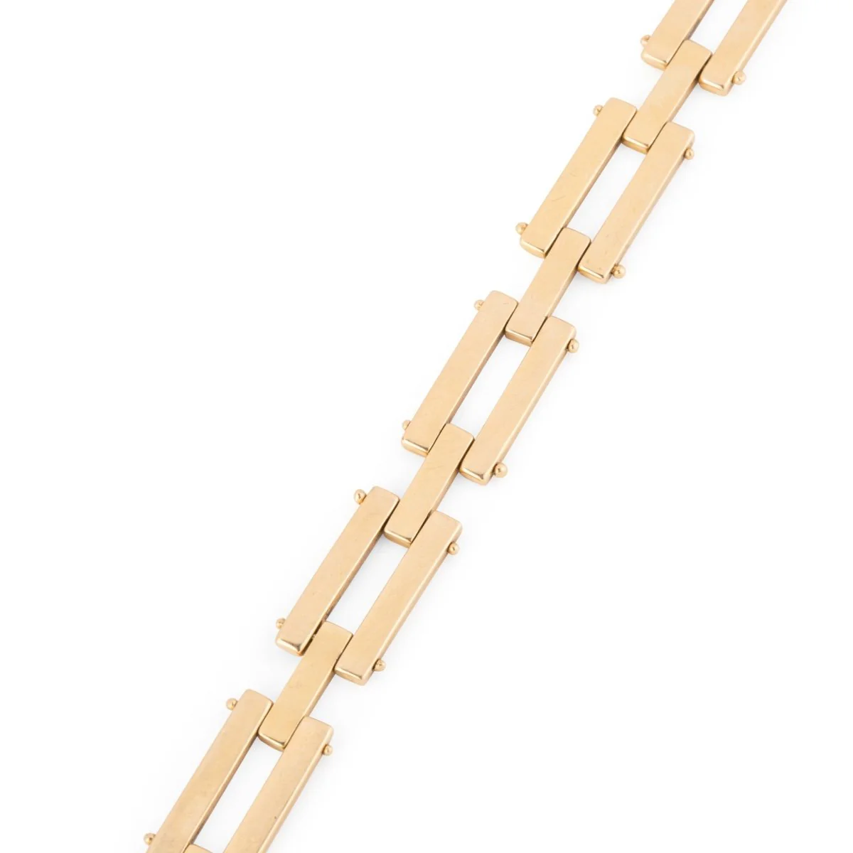 Yellow gold link bracelet - Image 5
