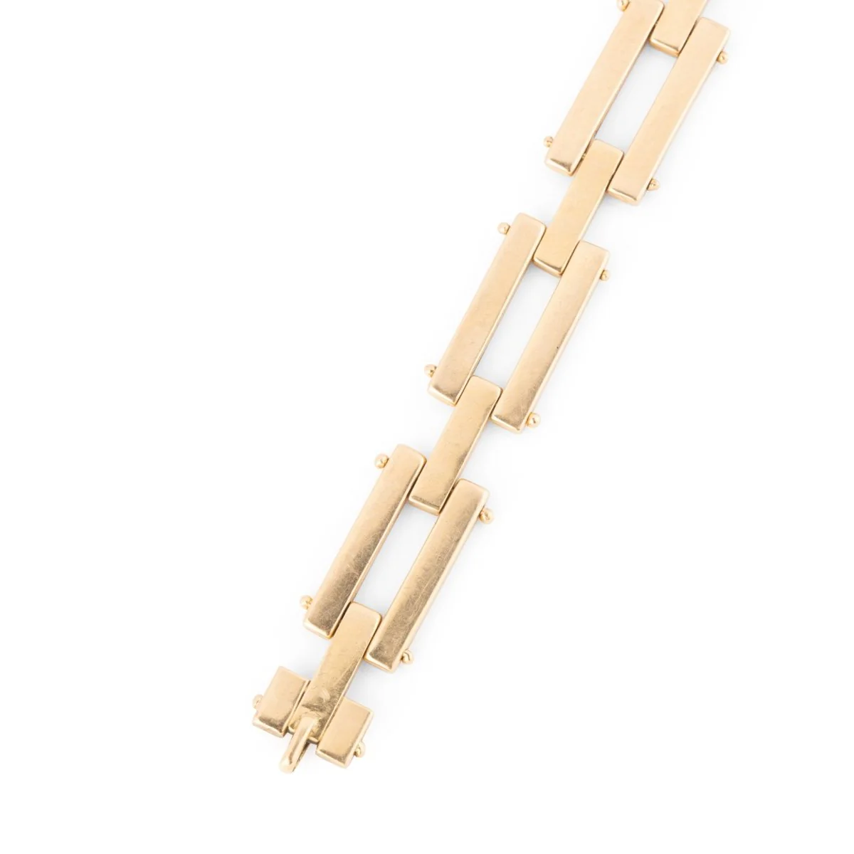 Yellow gold link bracelet - Image 6