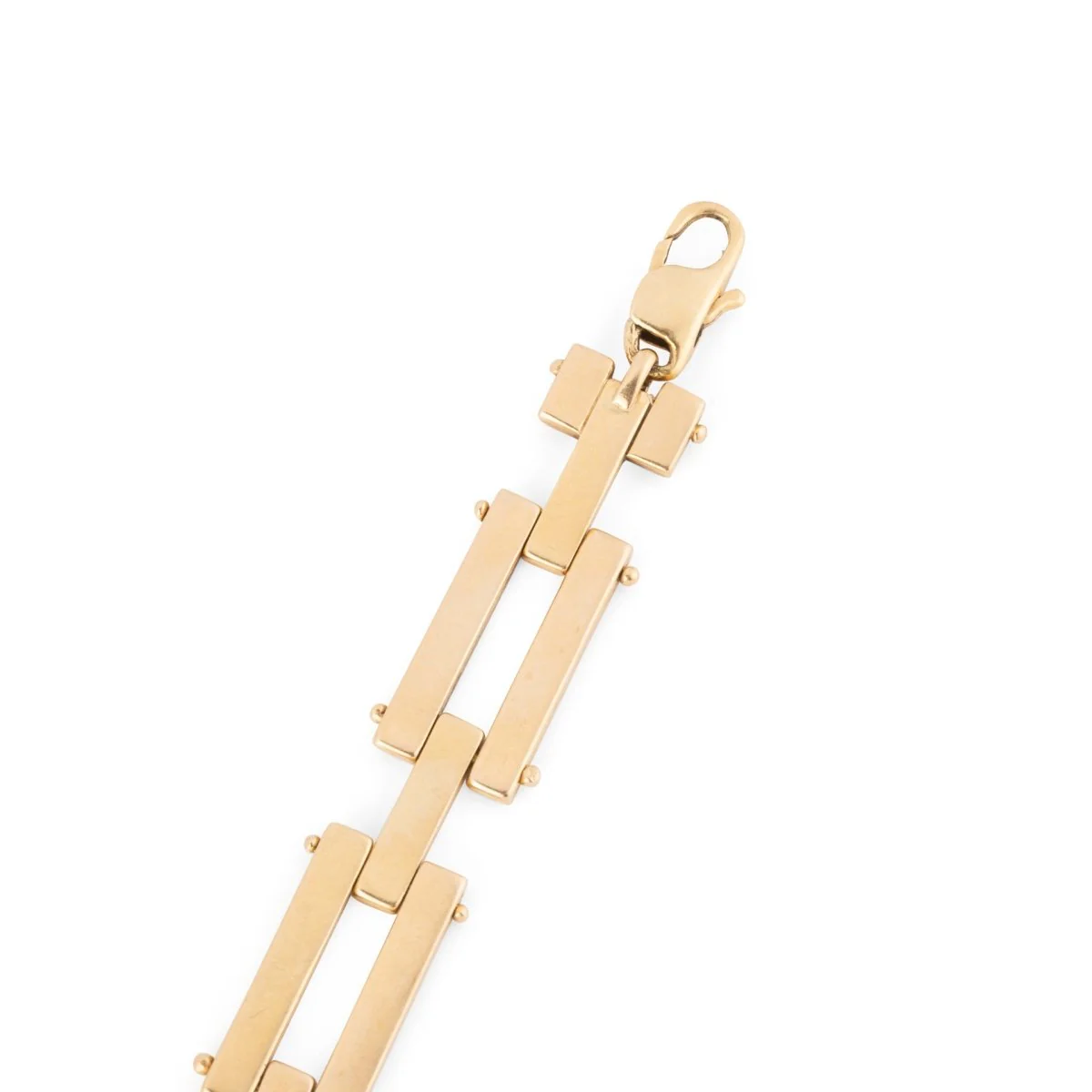 Yellow gold link bracelet - Image 7
