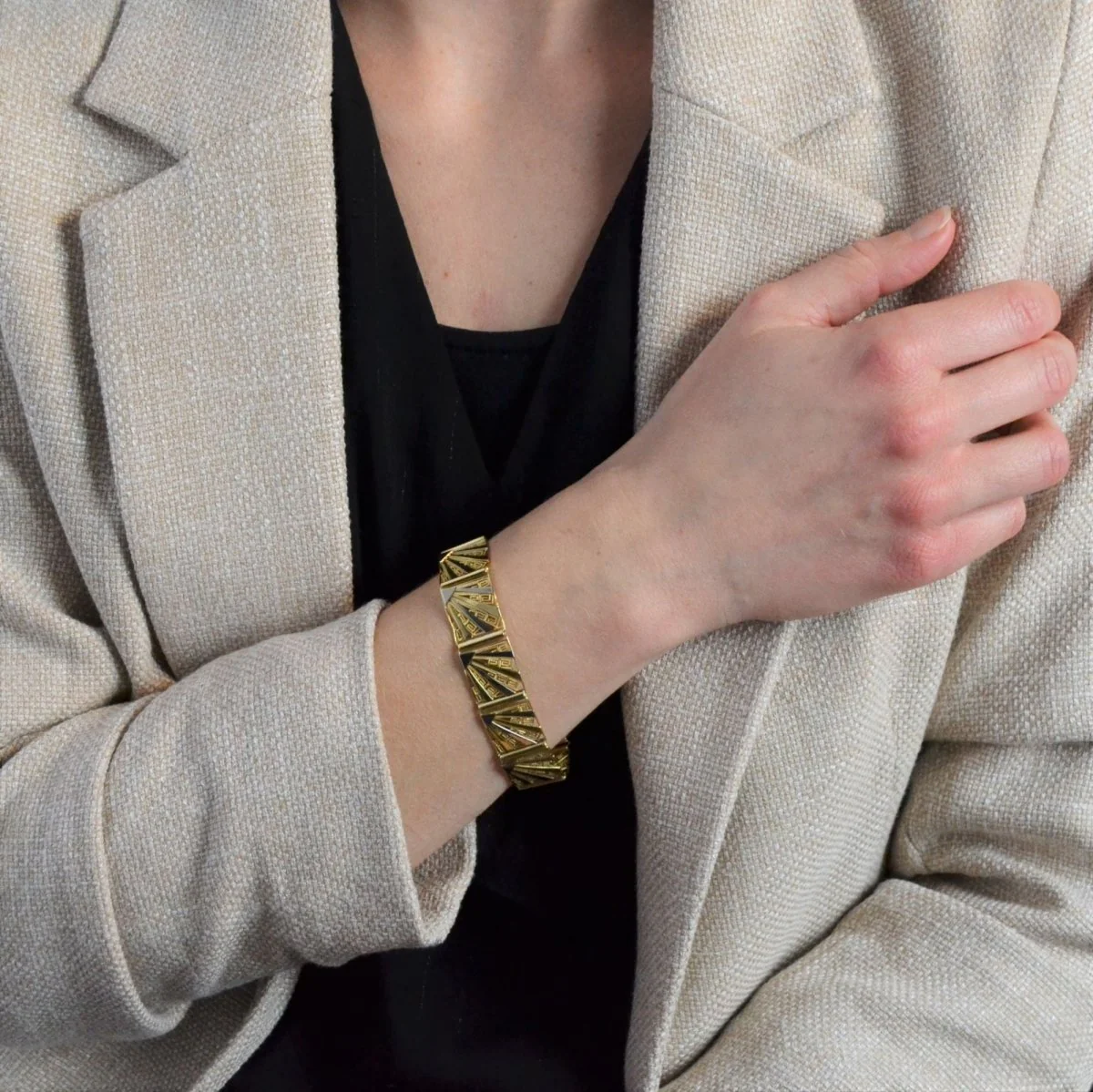 Bracelet Flexible in yellow gold, white gold - Image 2