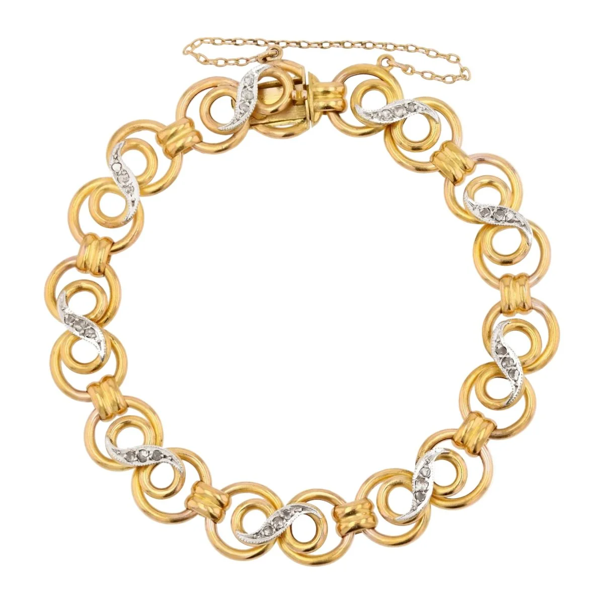 Bracelet Maille in yellow gold and diamonds - Image 3