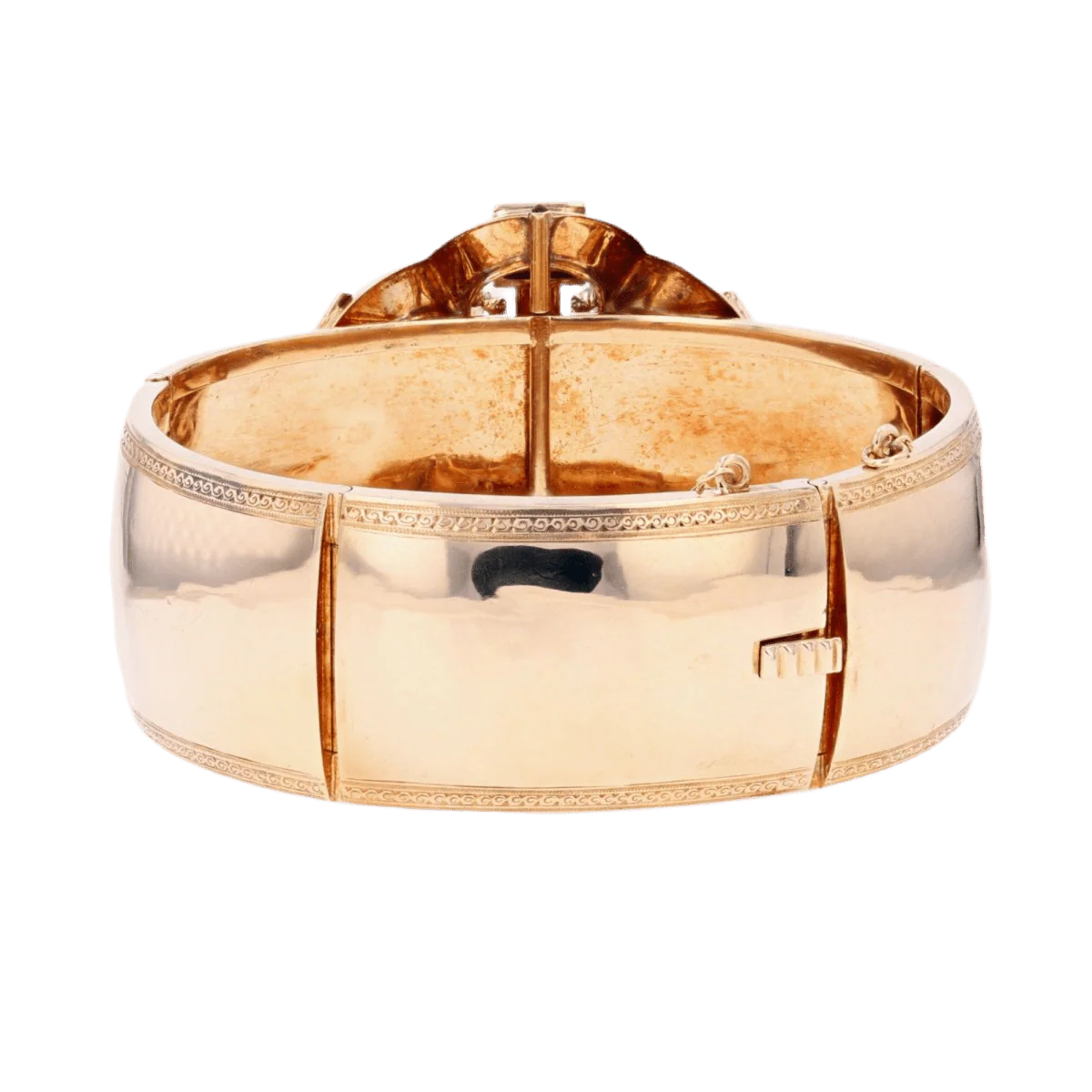 Bracelet Rush in rose gold, turquoise, enamel and pearls - Image 3
