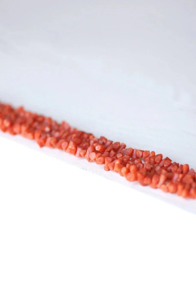 Old three-row coral bracelet, gold clasp - Image 10