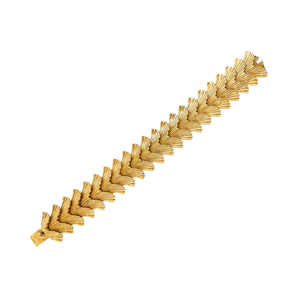 Articulated bracelet in yellow gold - Image 3