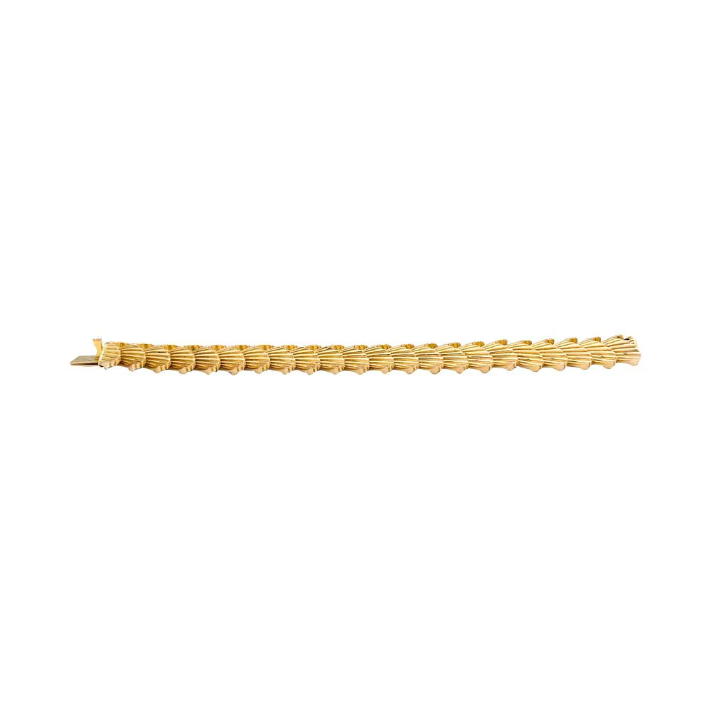 Articulated bracelet in yellow gold - Image 5