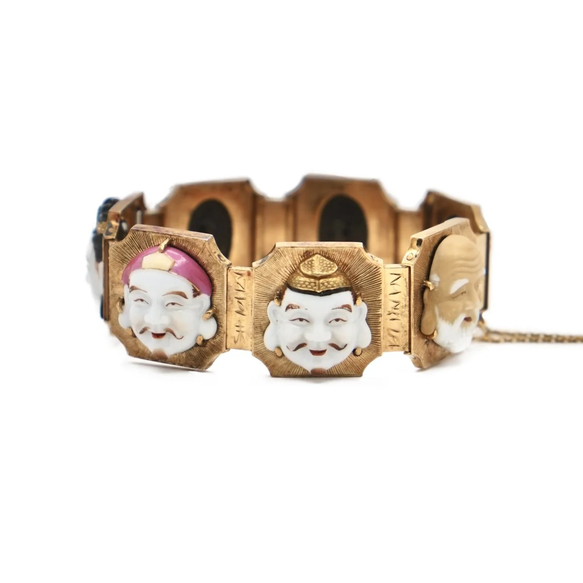 Bracelet "Seven Faces" in yellow gold
