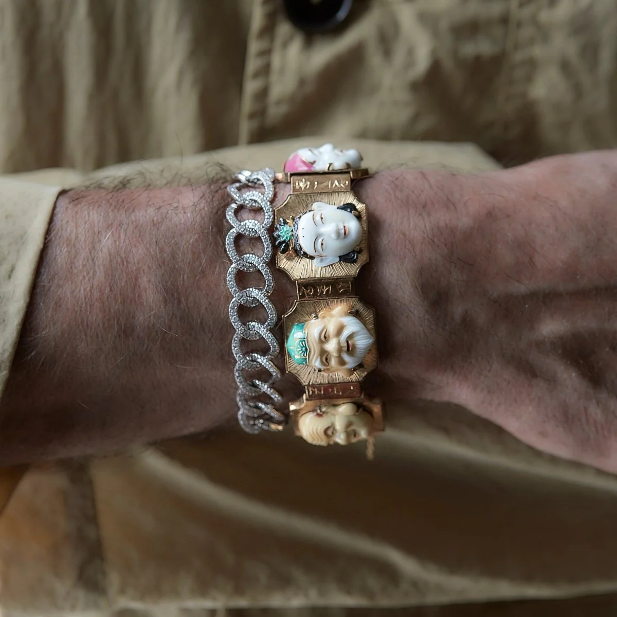 Bracelet "Seven Faces" in yellow gold - Image 2
