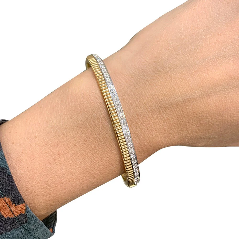 Boucheron bracelet, “Quatre Radiant”, in yellow and white gold and diamonds - Image 7